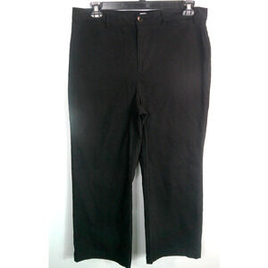 Old Navy Women's 14 Black Wide Leg Pants Cotton Spandex